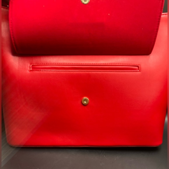 Badgley Mischka NWT Bold Red Tote Matching Wallet Available In Separate Listing - Picture 9 of 11